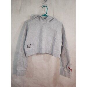 Puma X Adriana Lima Hooded Crop Sweater Gray Size S